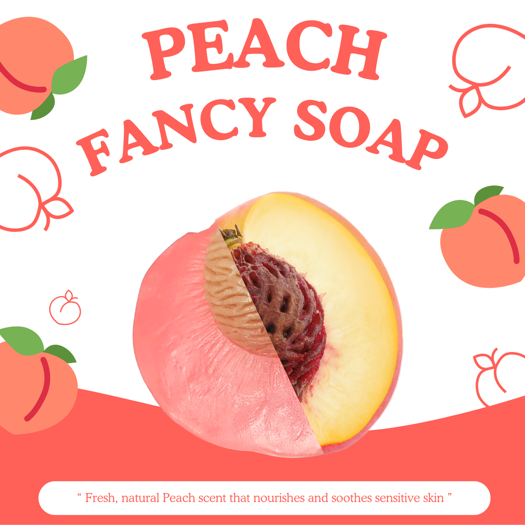 Natural Fancy Soap - 100g - Peach