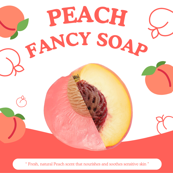 Natural Fancy Soap - 100g - Peach