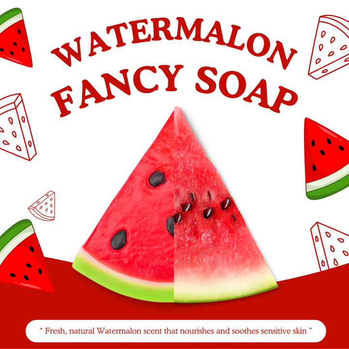 Natural Fancy Soap - Watermelon