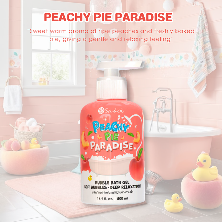 Bubble Bath Gel - 500ml - Peachy Pie Paradise