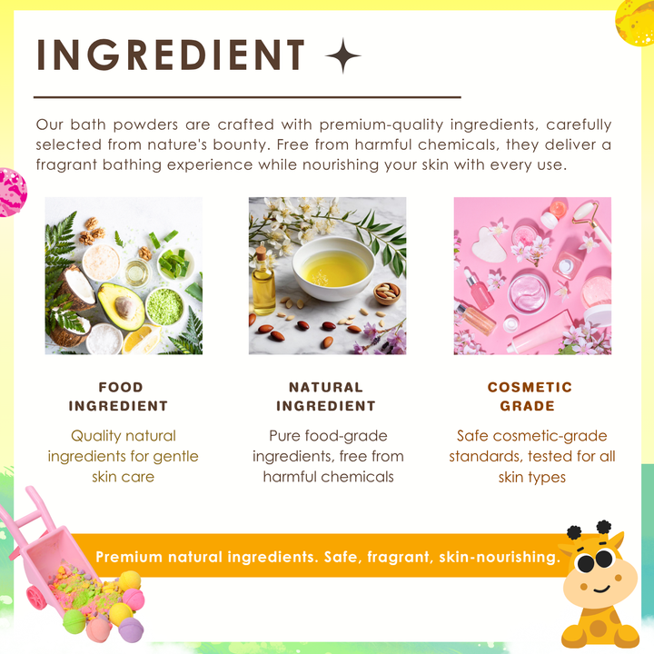 Bubble Bath Bomb - 4PCS Package - 150g - Lemon
