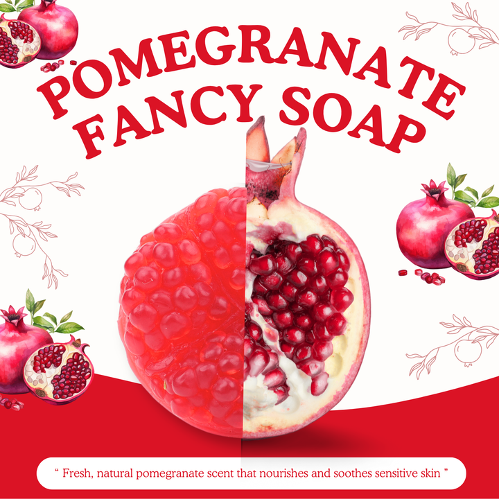 Natural Fancy Soap - Pomegranate