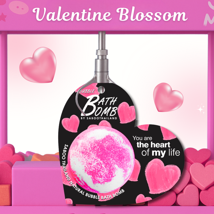 Bubble Bath Bomb - Valentine Package - 150g - Blossom