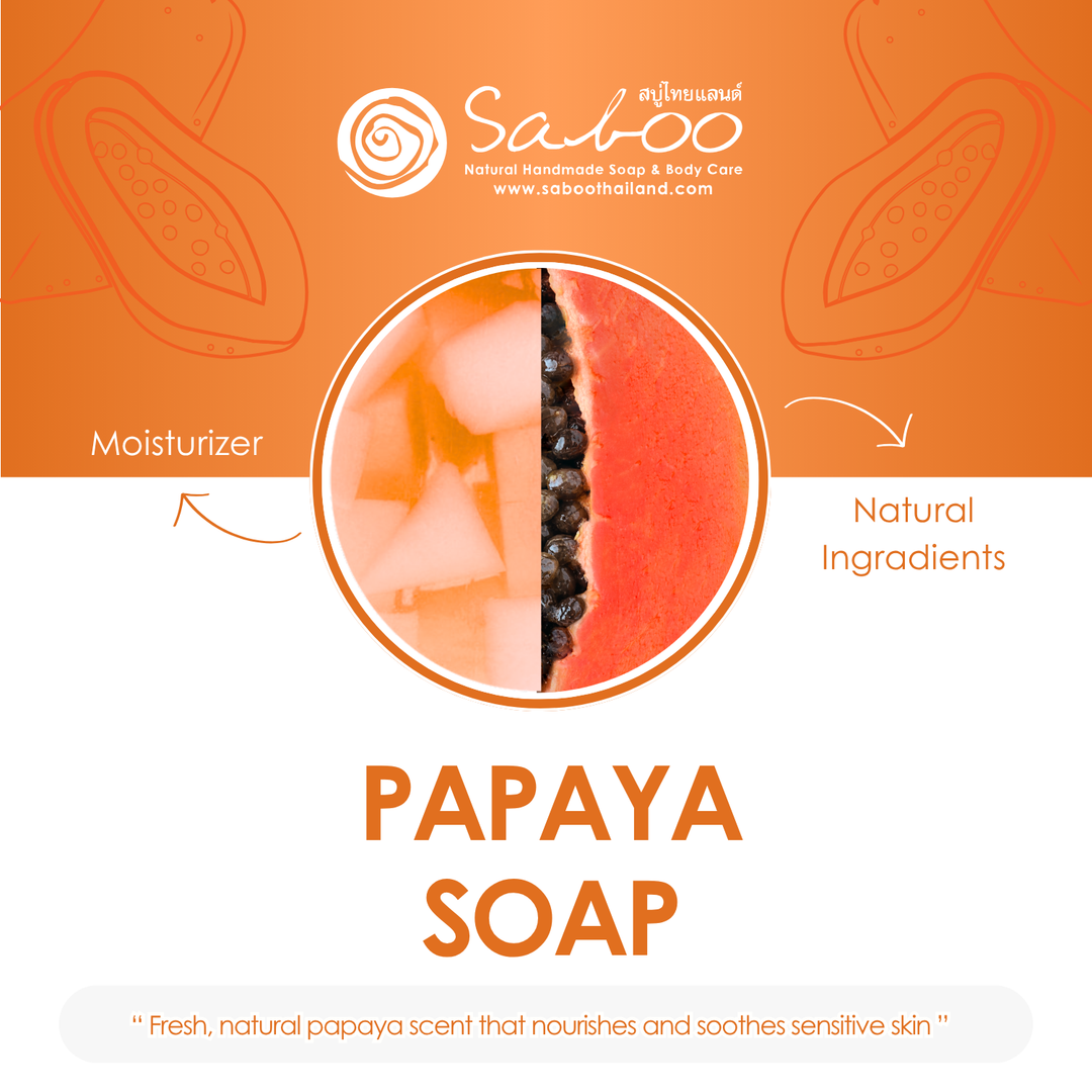 Premium Soap - Black Box Package - 100g - Papaya