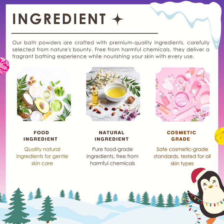 Bubble Bath Bomb - Christmas Penguin - 150g - Blossom
