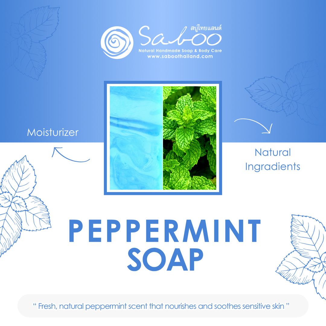 Natural Soap - Square Shape - 100g - Peppermint