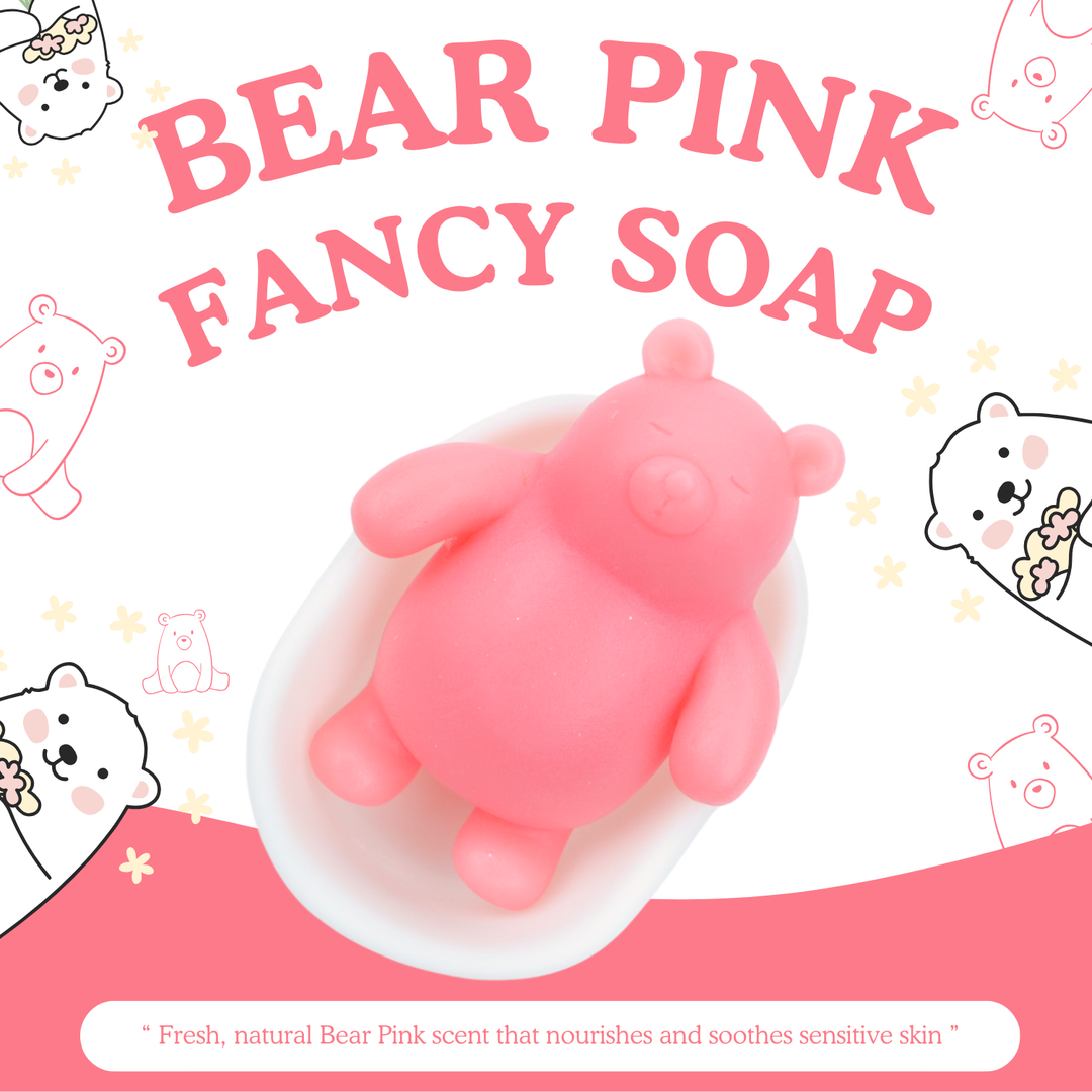Natural Fancy Soap - 100g - Bear Pink