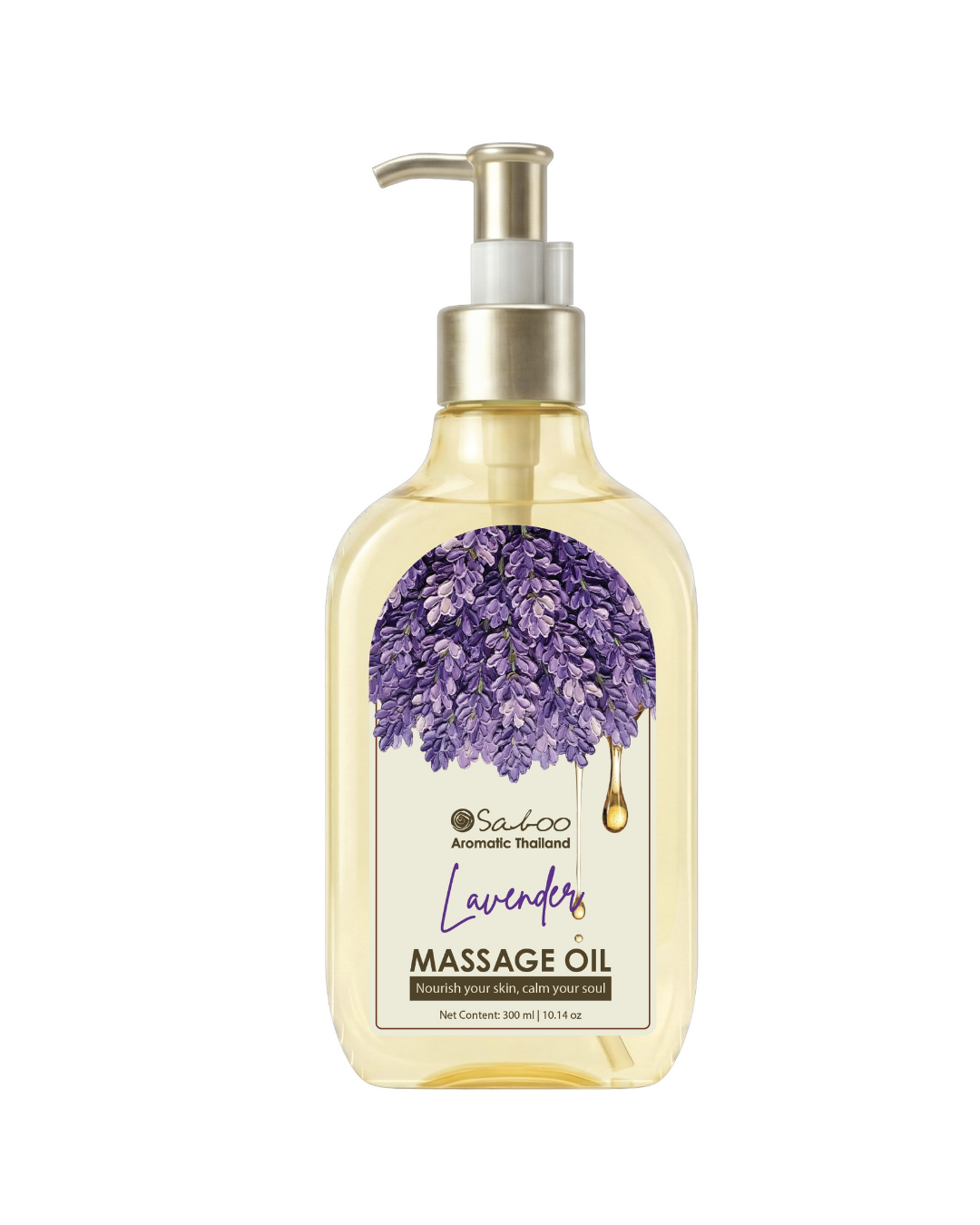 SABOO MASSAGE OIL - 300ML - กลิ่น LAVENDER