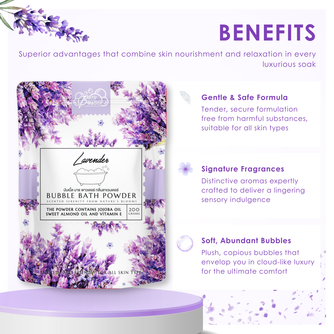 Bubble Bath Powder - 200g - Lavender