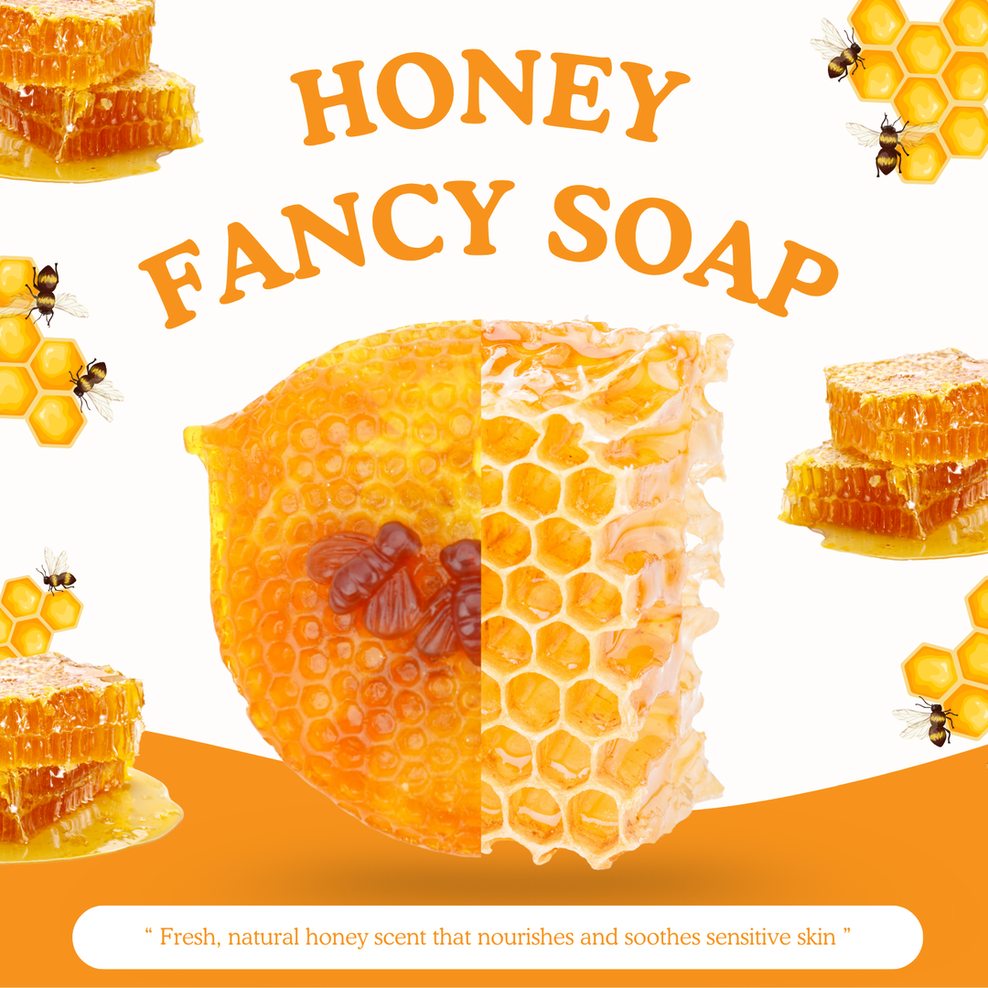 Natural Fancy Soap - 100g - Honey
