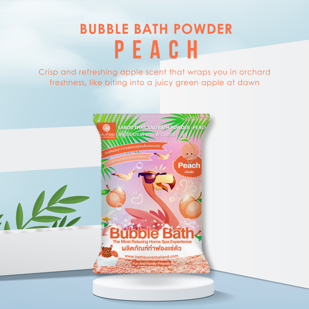 Bubble Bath Powder - 100g - Peach