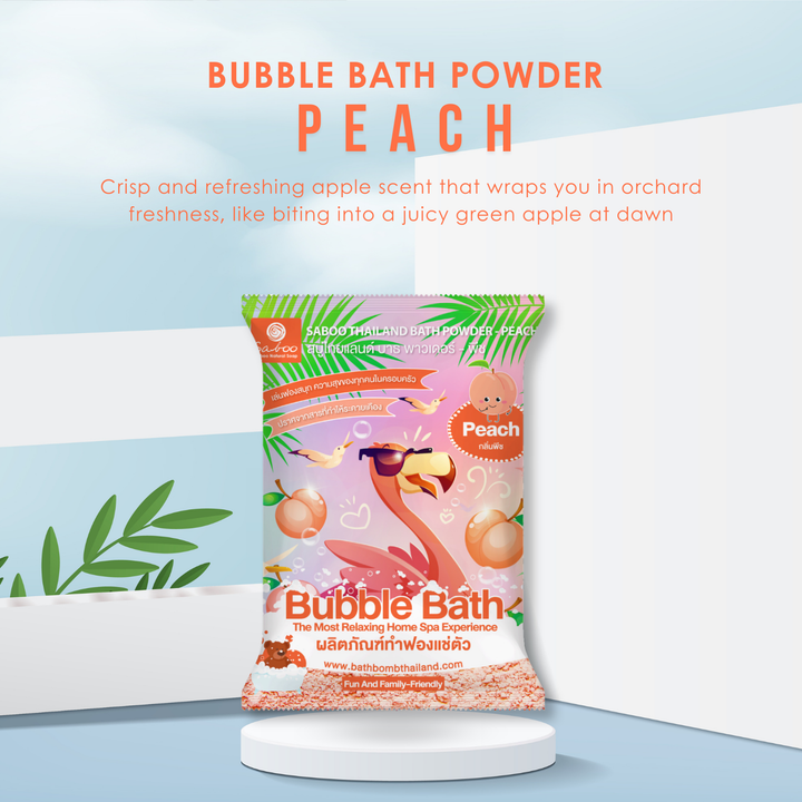 Bubble Bath Powder - 100g - Peach