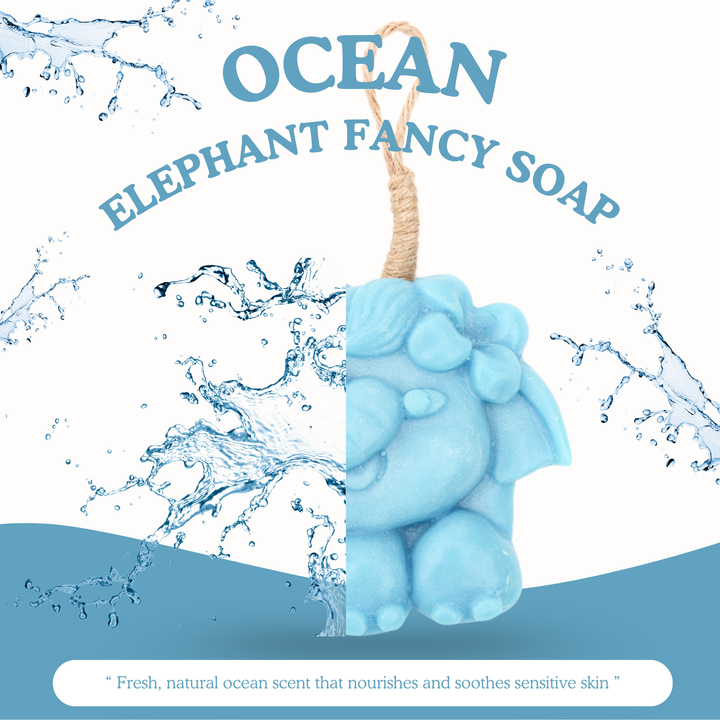 Natural Fancy Soap - Elephant - 100g - Ocean