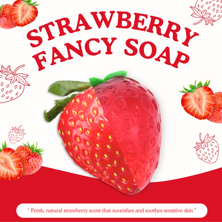 Natural Fancy Soap - 100g - Strawberry