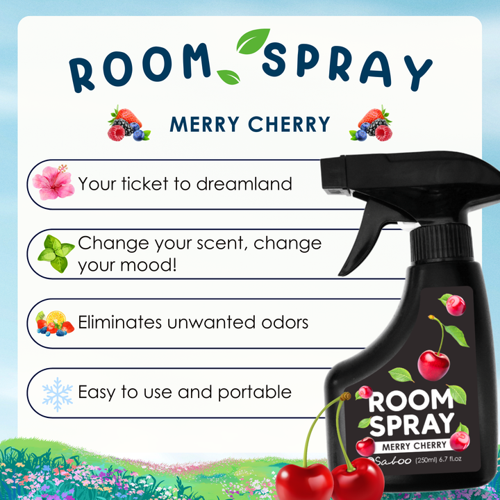 Saboo Room Spray - 250ml - Merry Cherry