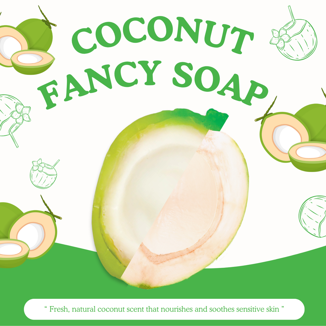 Natural Fancy Soap - 100g - Coconut Green