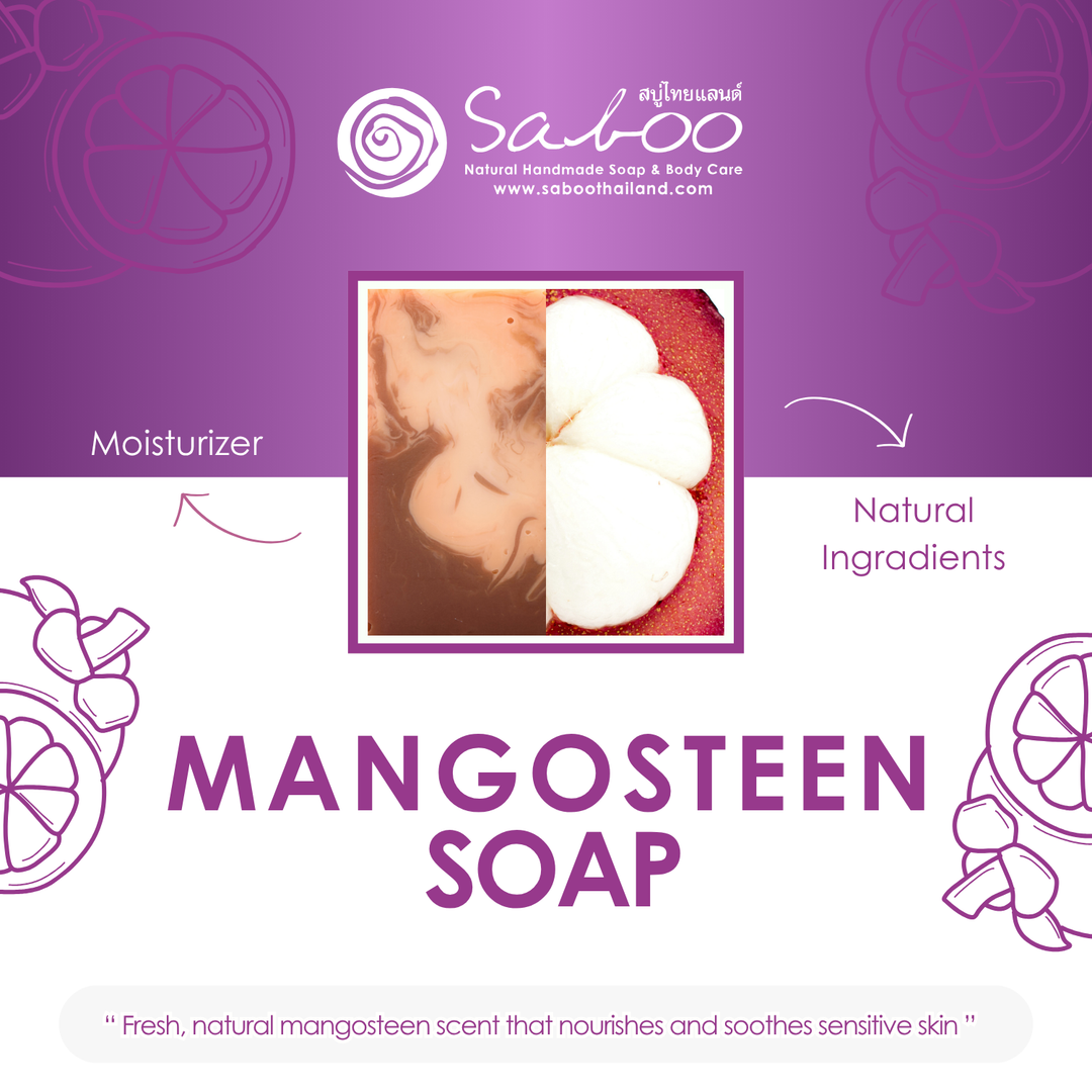 Natural Soap - Square Shape - 100g - Mangosteen