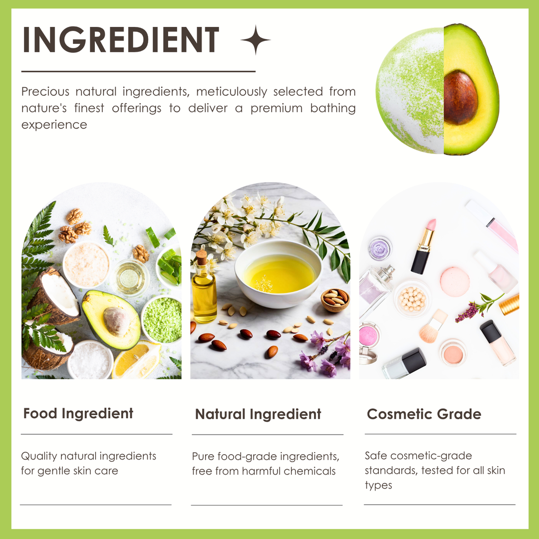 Bubble Bath Bomb - Fruit Package - 150g - Avocado