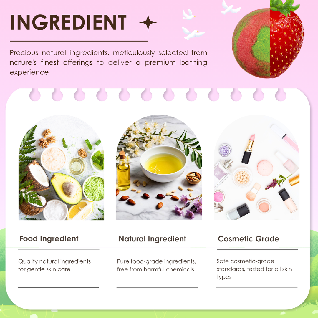 Bubble Bath Bomb - Jungle Package - 150g - Strawberry