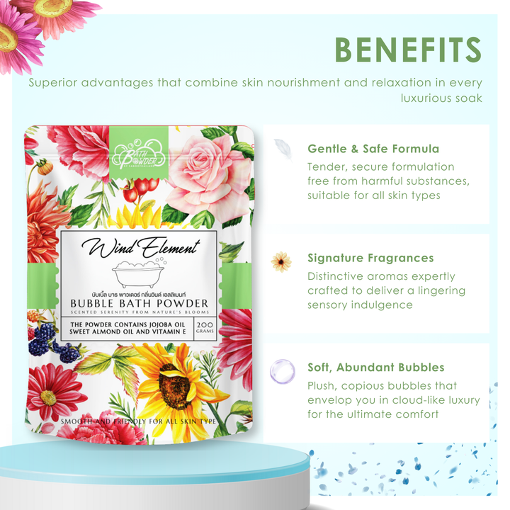 Bubble Bath Powder - 200g - Wind Element