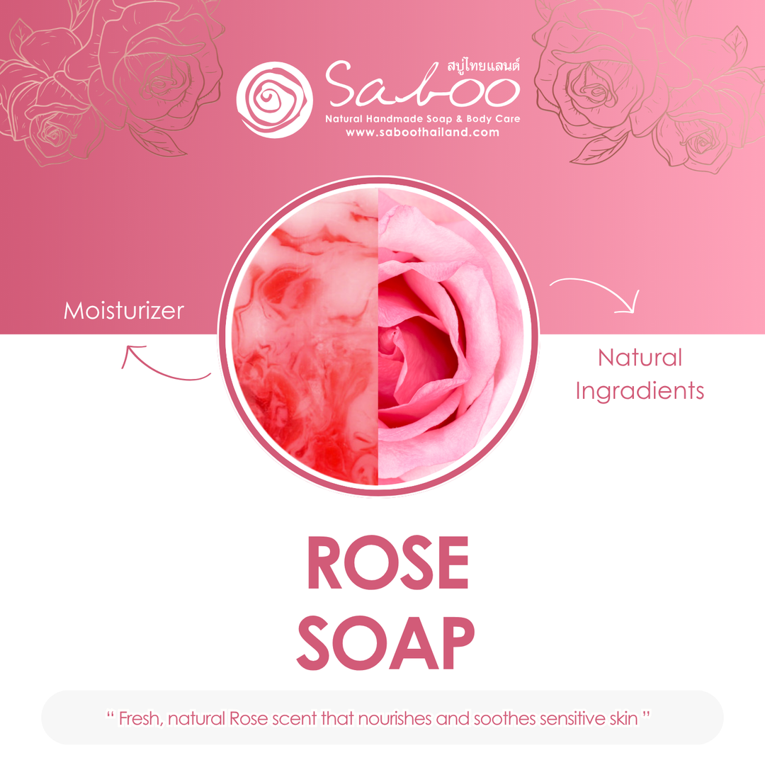 Premium Soap - Black Box Package - 100g - Rose