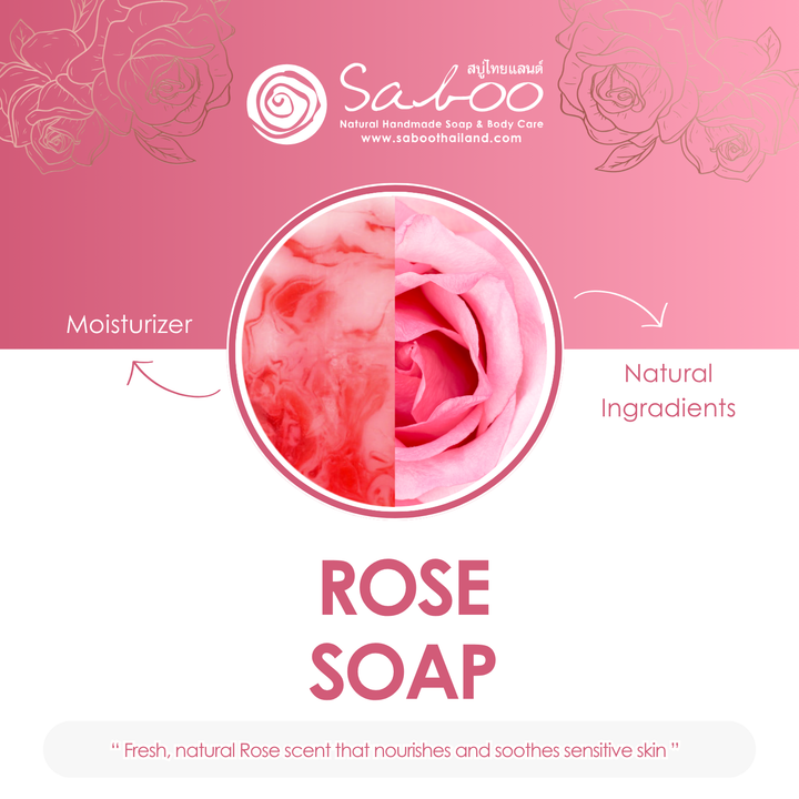 Premium Soap - Black Box Package - 100g - Rose