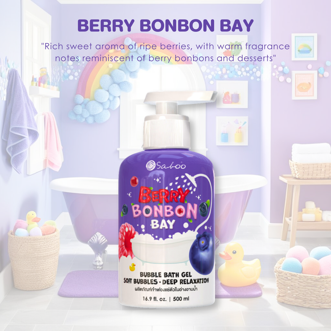 Bubble Bath Gel - 500ml - Berry Bonbon Bay