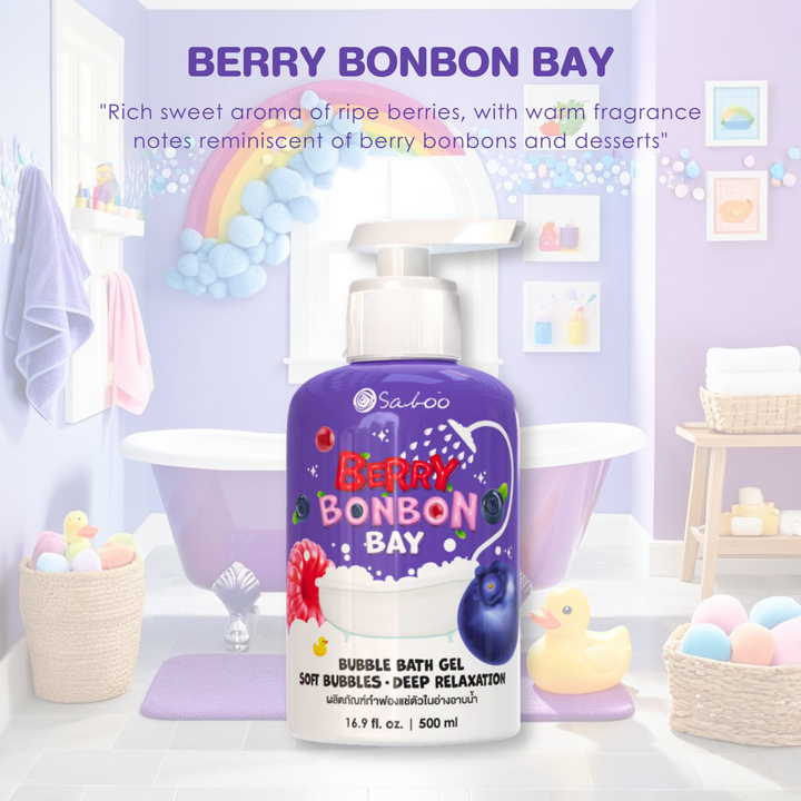 Bubble Bath Gel - 500ml - Berry Bonbon Bay