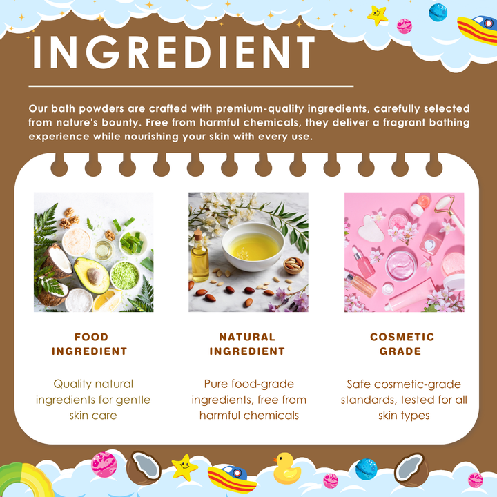 Bubble Bath Bomb - Box Package - 150g - Coconut