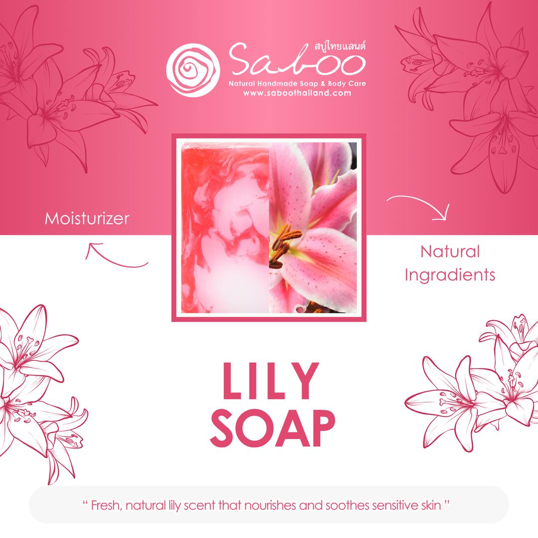 Natural Soap - Square Shape - 100g - Lilly