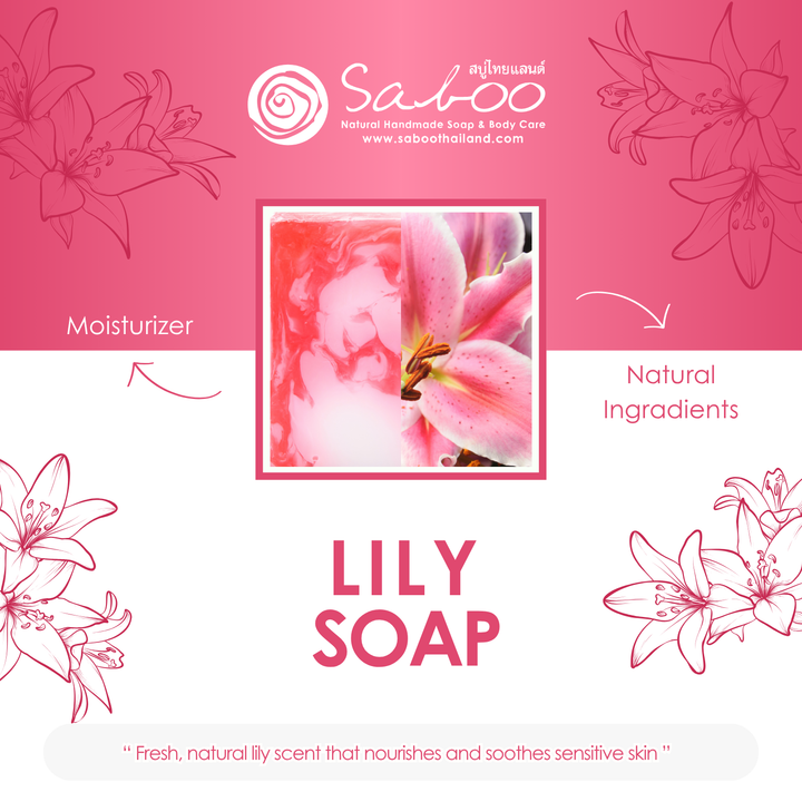 Natural Soap - Square Shape - 100g - Lilly