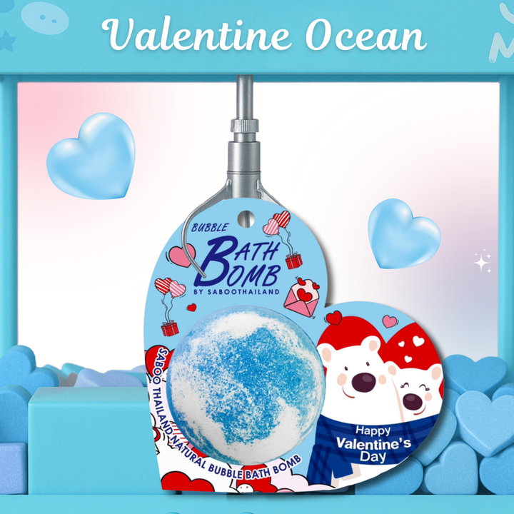 Bubble Bath Bomb - Valentine Package - 150g - Ocean