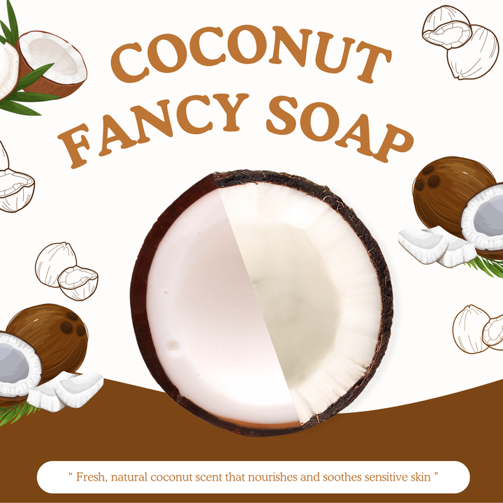 Natural Fancy Soap - 100g - Coconut Brown