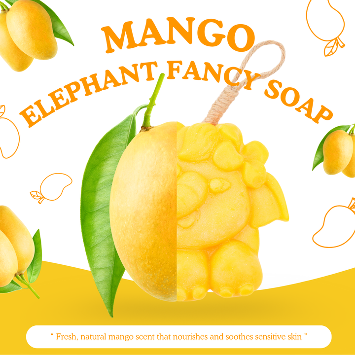 Natural Fancy Soap - Elephant - 100g - Mango