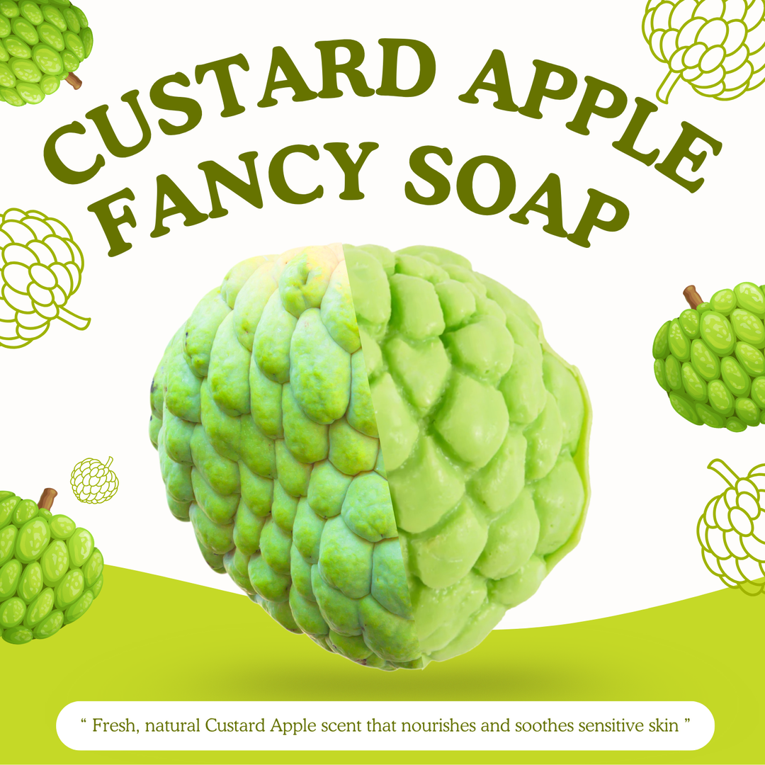 Natural Fancy Soap - 100g - Custard Apple