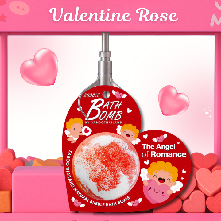 Bubble Bath Bomb - Valentine Package - 150g - Rose