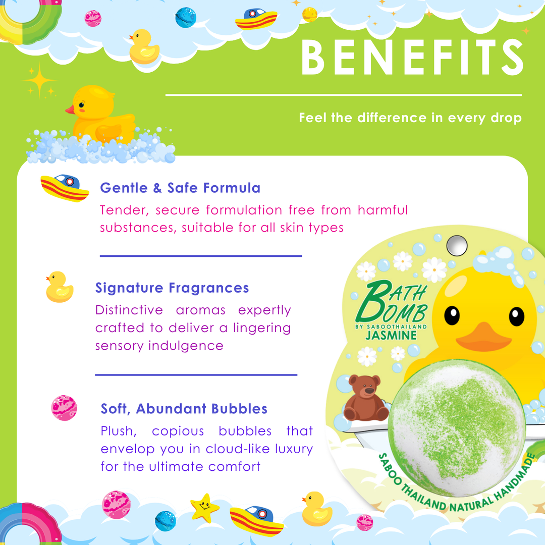 Bubble Bath Bomb - Duck Package - 150g - Jasmine