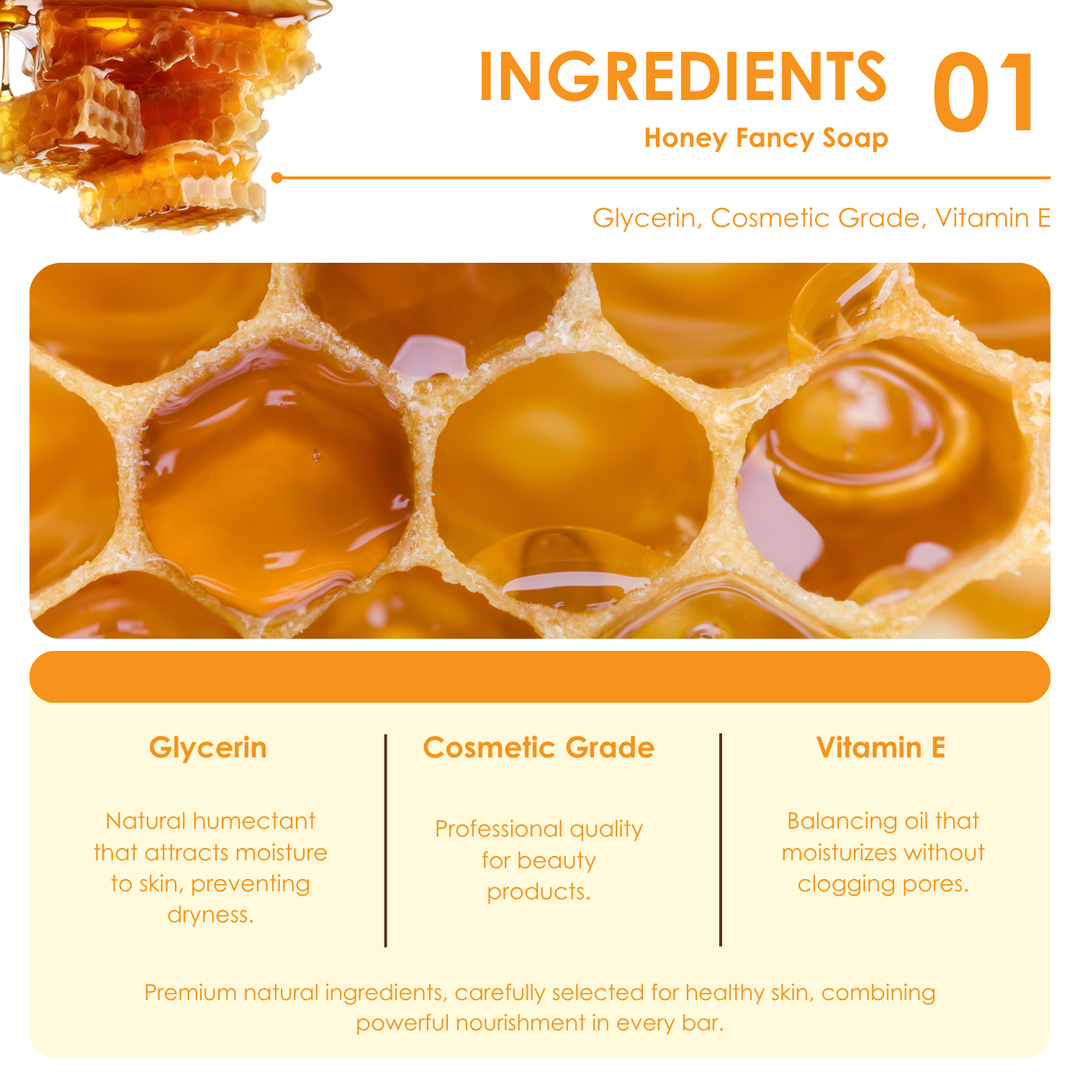 Natural Fancy Soap - 100g - Honey