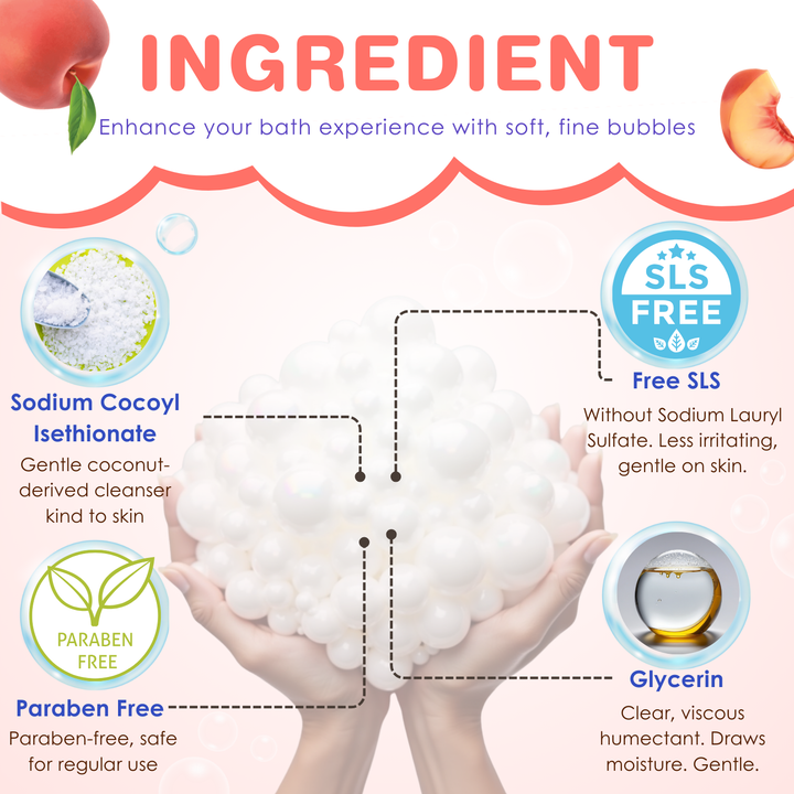 Bubble Bath Gel - 500ml - Peachy Pie Paradise