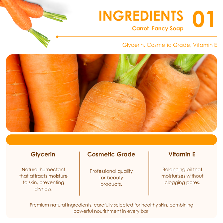 Natural Fancy Soap - Carrot