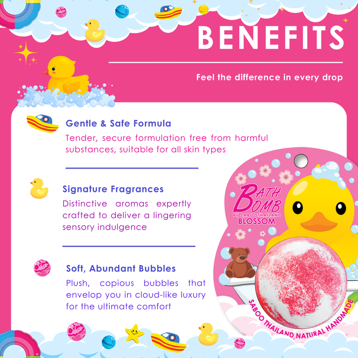Bubble Bath Bomb - Duck Package - 150g - Blossom