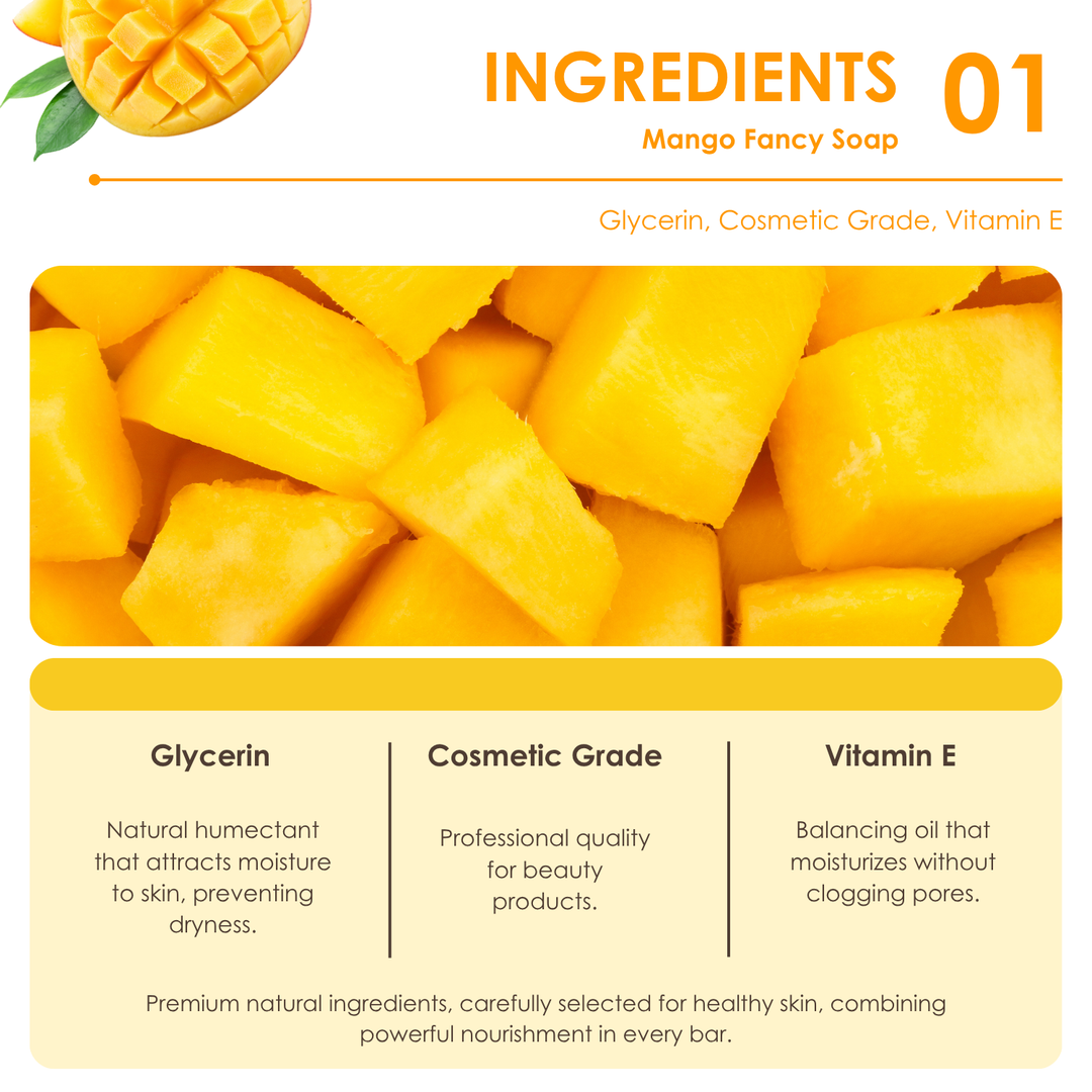 Natural Fancy Soap - 100g - Mango