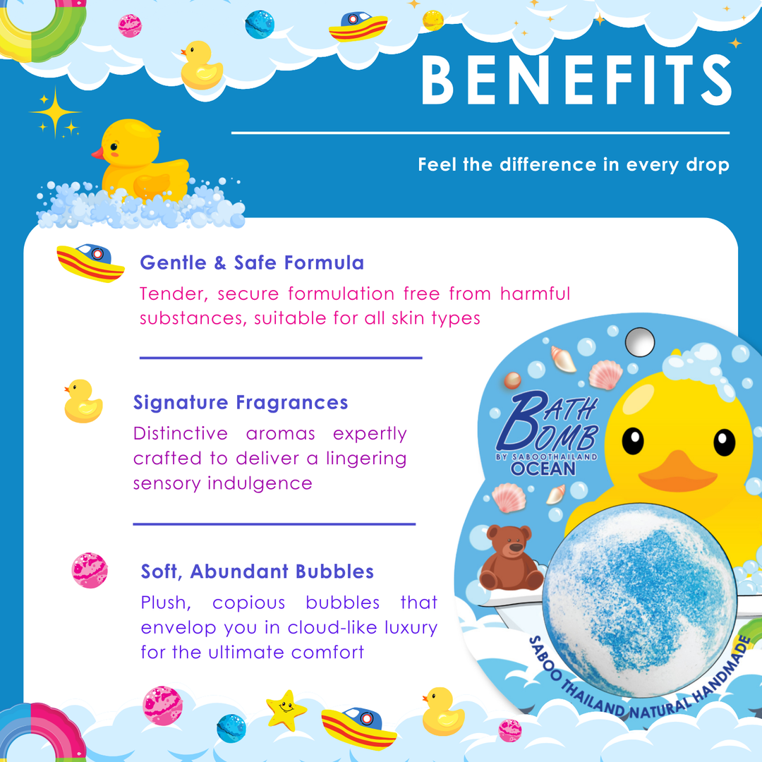 Bubble Bath Bomb - Duck Package - 150g - Ocean
