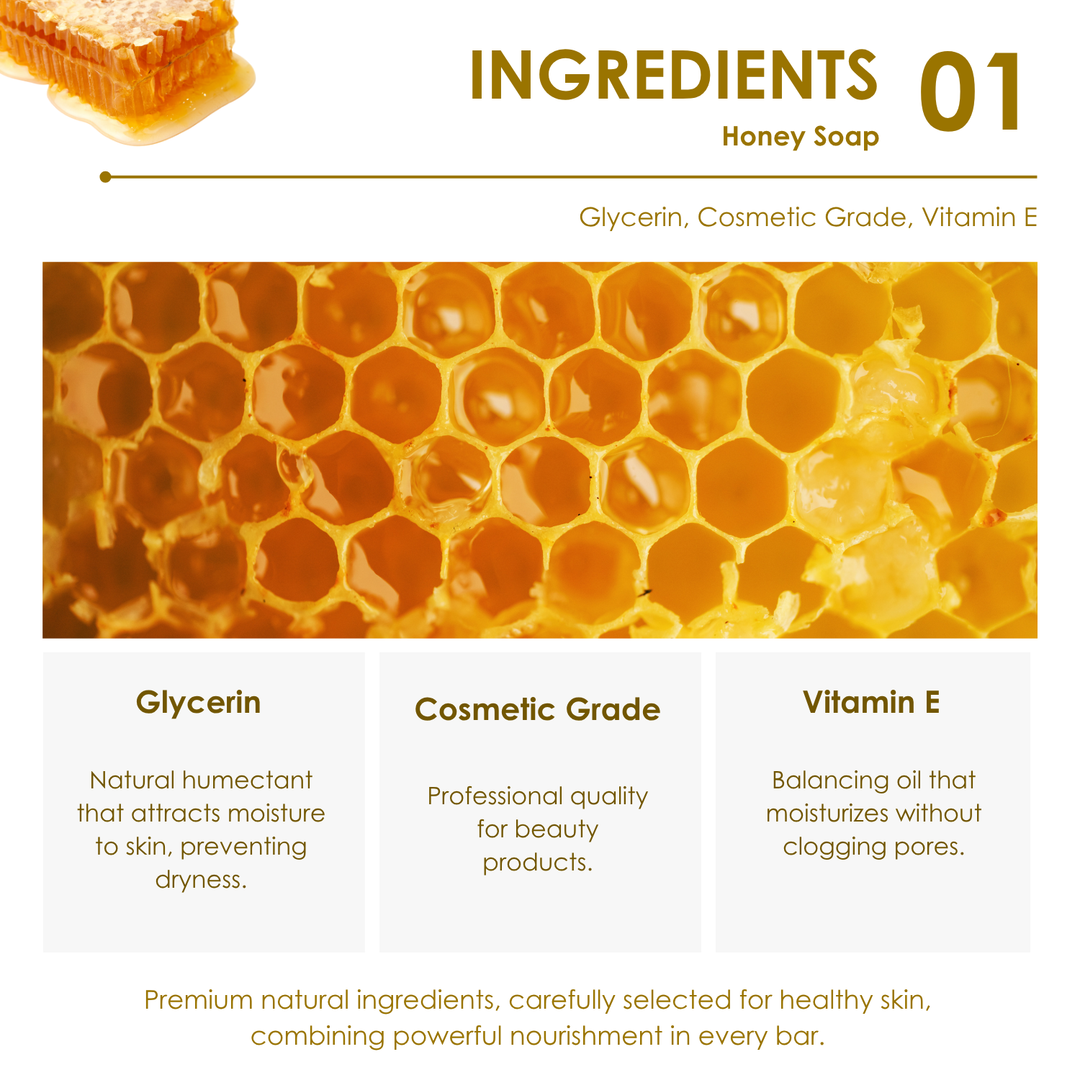 Premium Soap - Black Box Package - 100g - Honey
