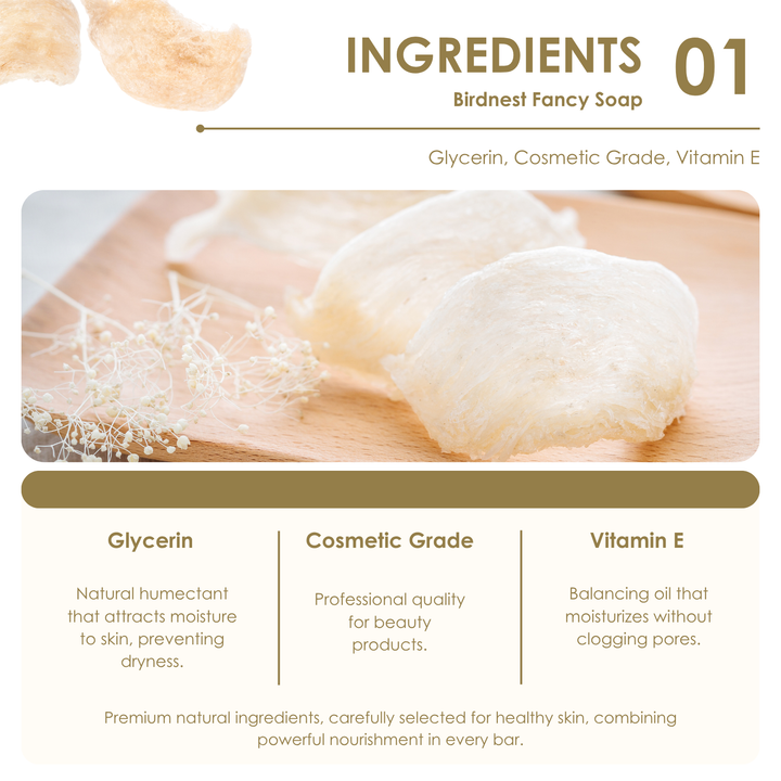 Natural Fancy Soap - 100g - Birdnest