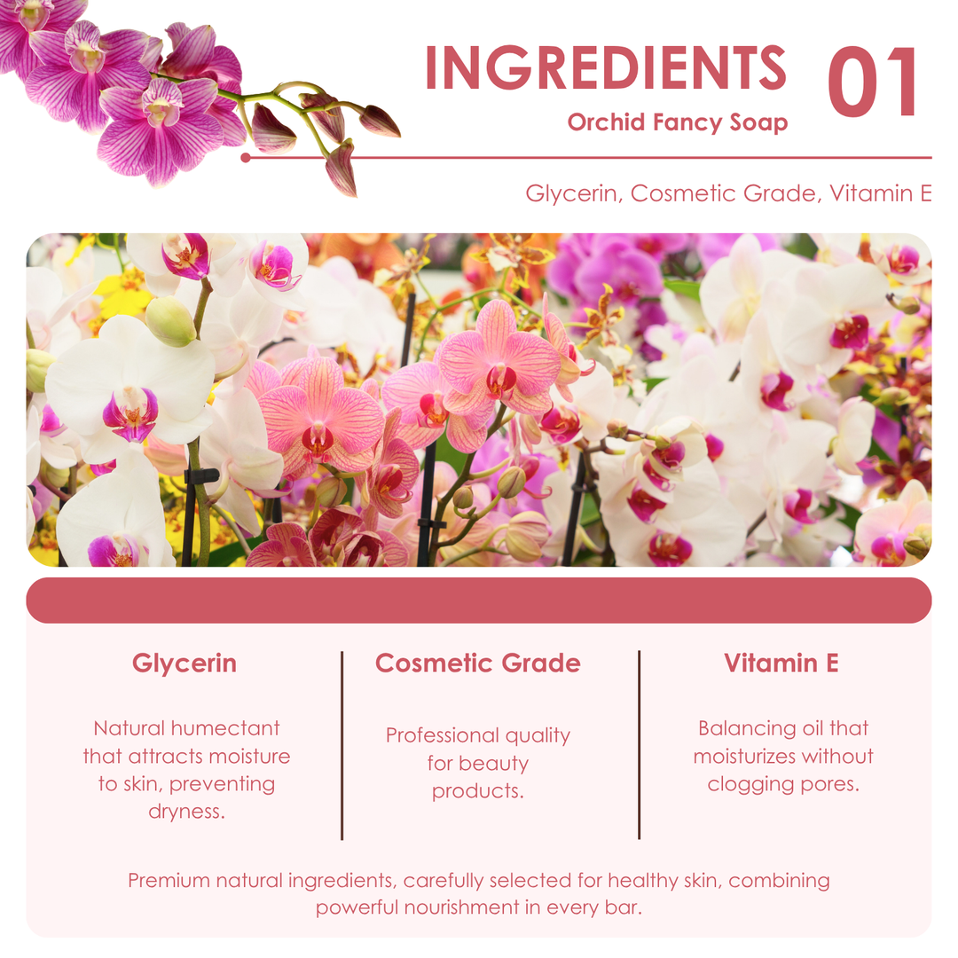 Natural Fancy Soap - 100g - Orchid