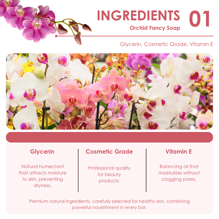Natural Fancy Soap - 100g - Orchid