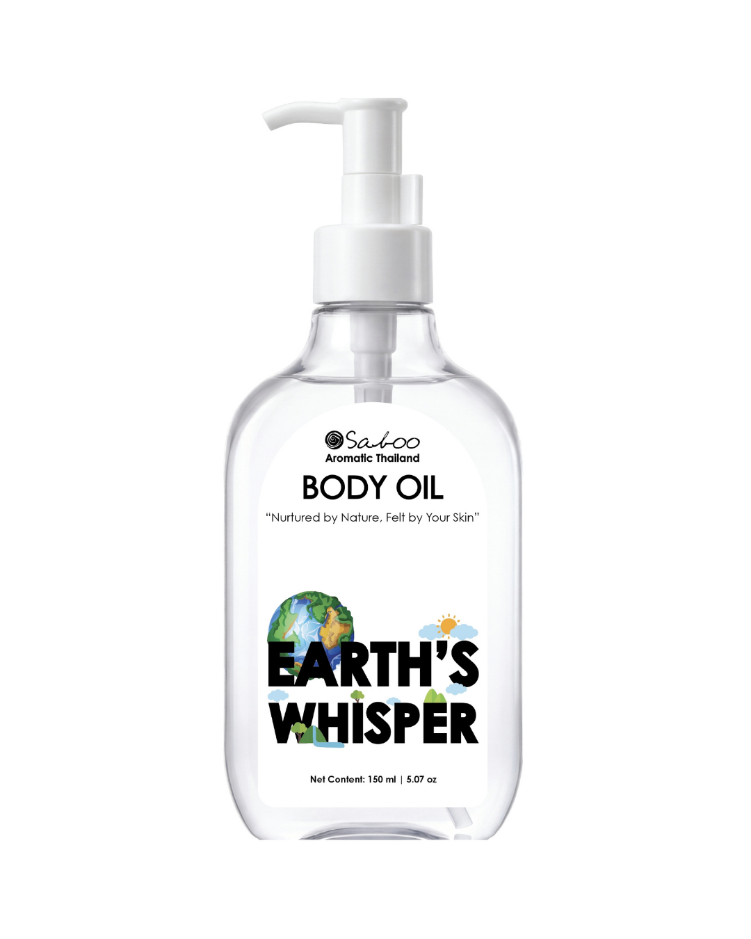 SABOO AROMATIC BODY OIL - 150ML - EARTH'S WHISPER