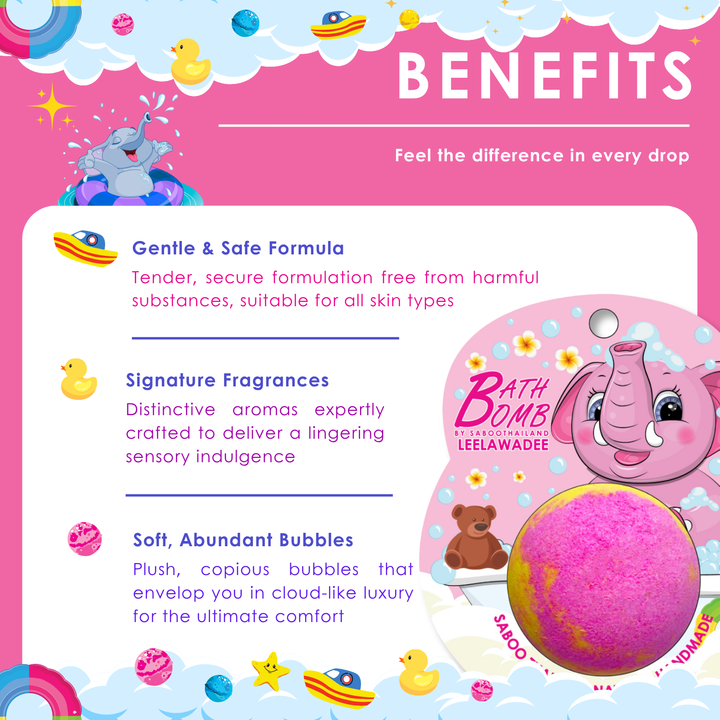 Bubble Bath Bomb - Elephant Package - 150g - Leelawadee