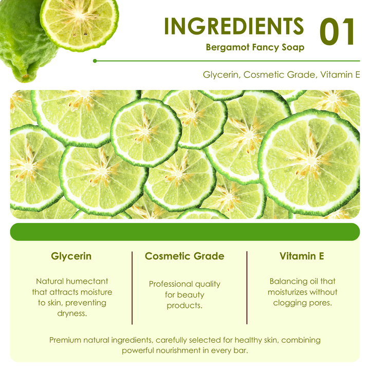 Natural Fancy Soap - 100g - Bergamot